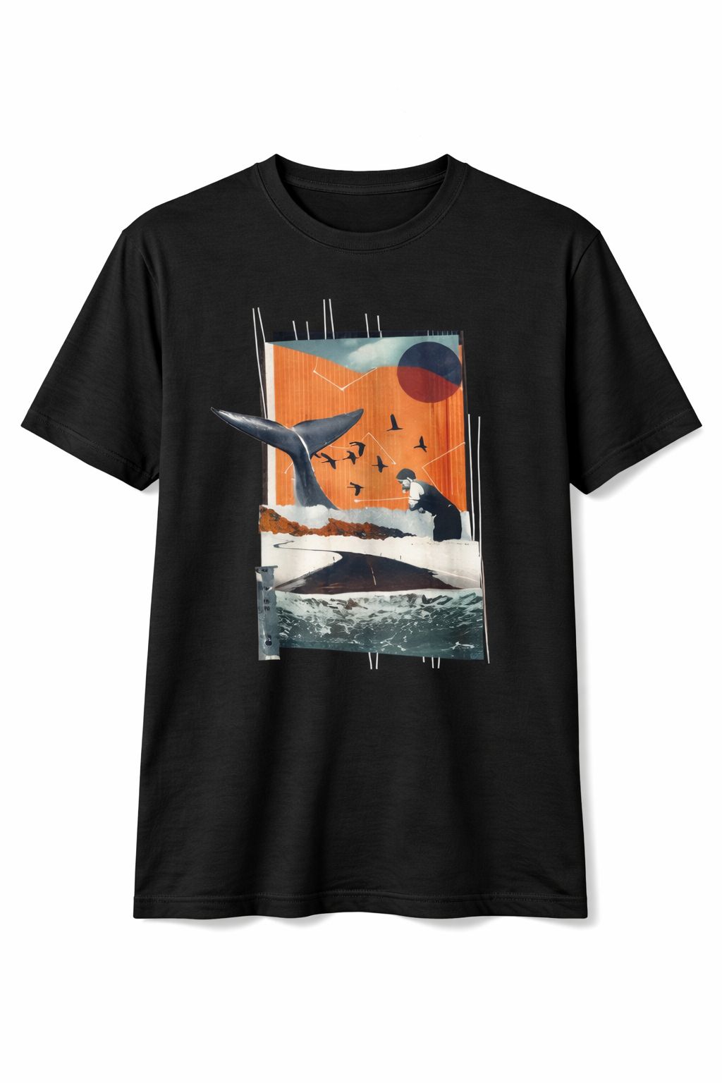 Abstract Ocean Art Graphic T-Shirt