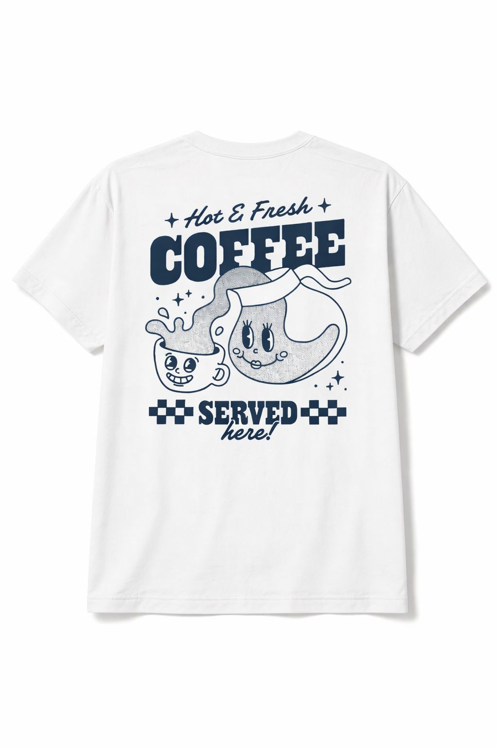 Hot & Fresh Coffee Graphic T-Shirt